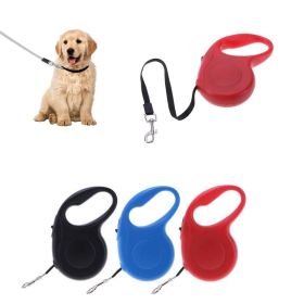 Durable Dog Leash Automatic Retractable Nylon Dog Lead Extending Puppy Walking Leads For Small Medium Dogs 3M / 5M Pet Products (Color: black, size: 5M)